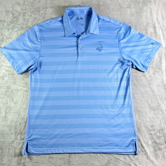 Adidas ClimaCool Pinehurst 1895 Logo Golf Polo Shirt Men's Large Blue - Picture 2 of 11